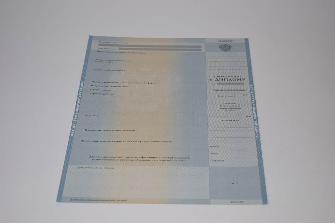 Диплом Магистра с 2003-2008 в Каспийске приложение